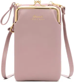 Hanbella Crossbody Phone Bag for Women, Small Shoulder Bag Cell Phone Wallet Purses and Handbags with 14 Credit Card Slots
