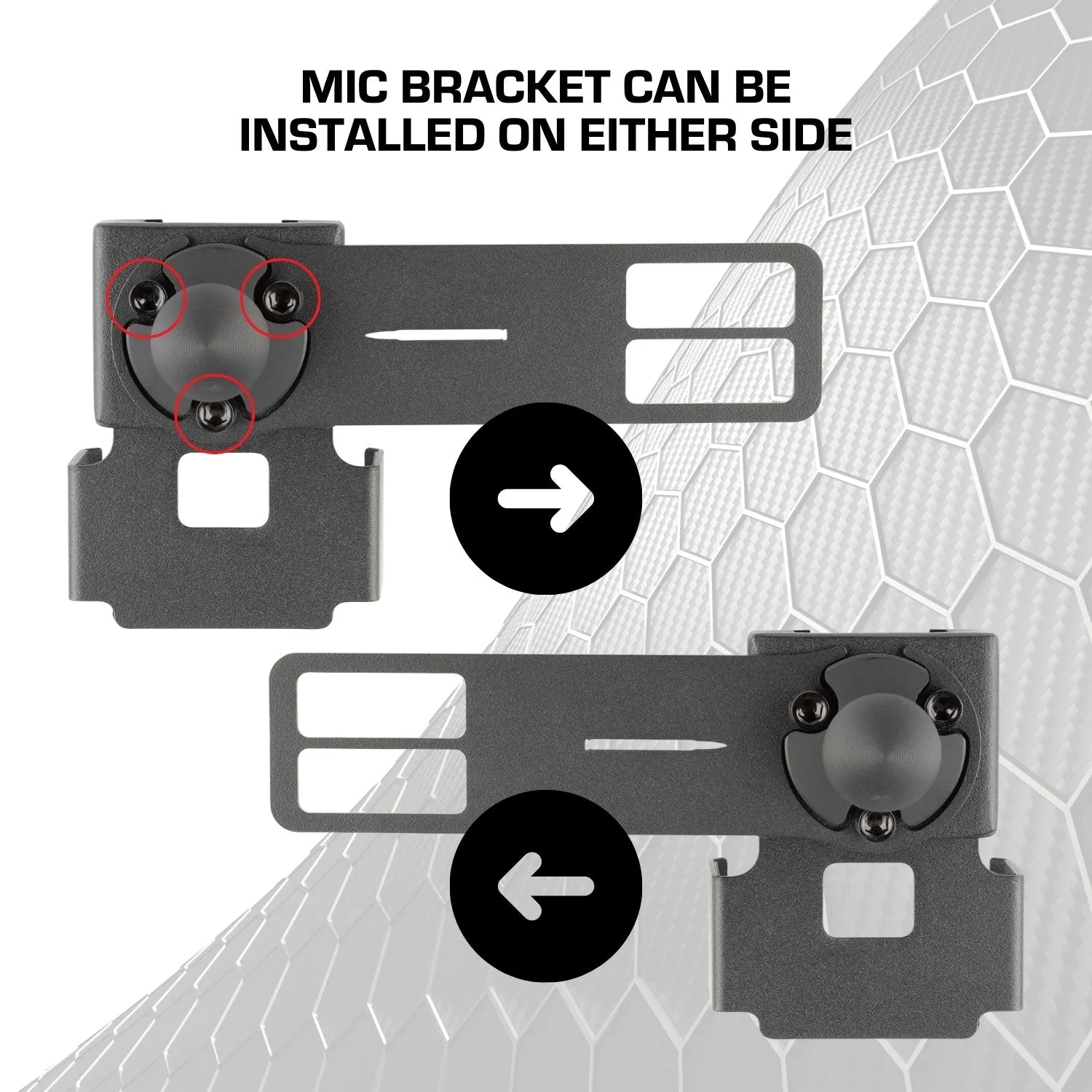 Handheld Radio   Mic Combo Holder with 20mm Ball Mount
