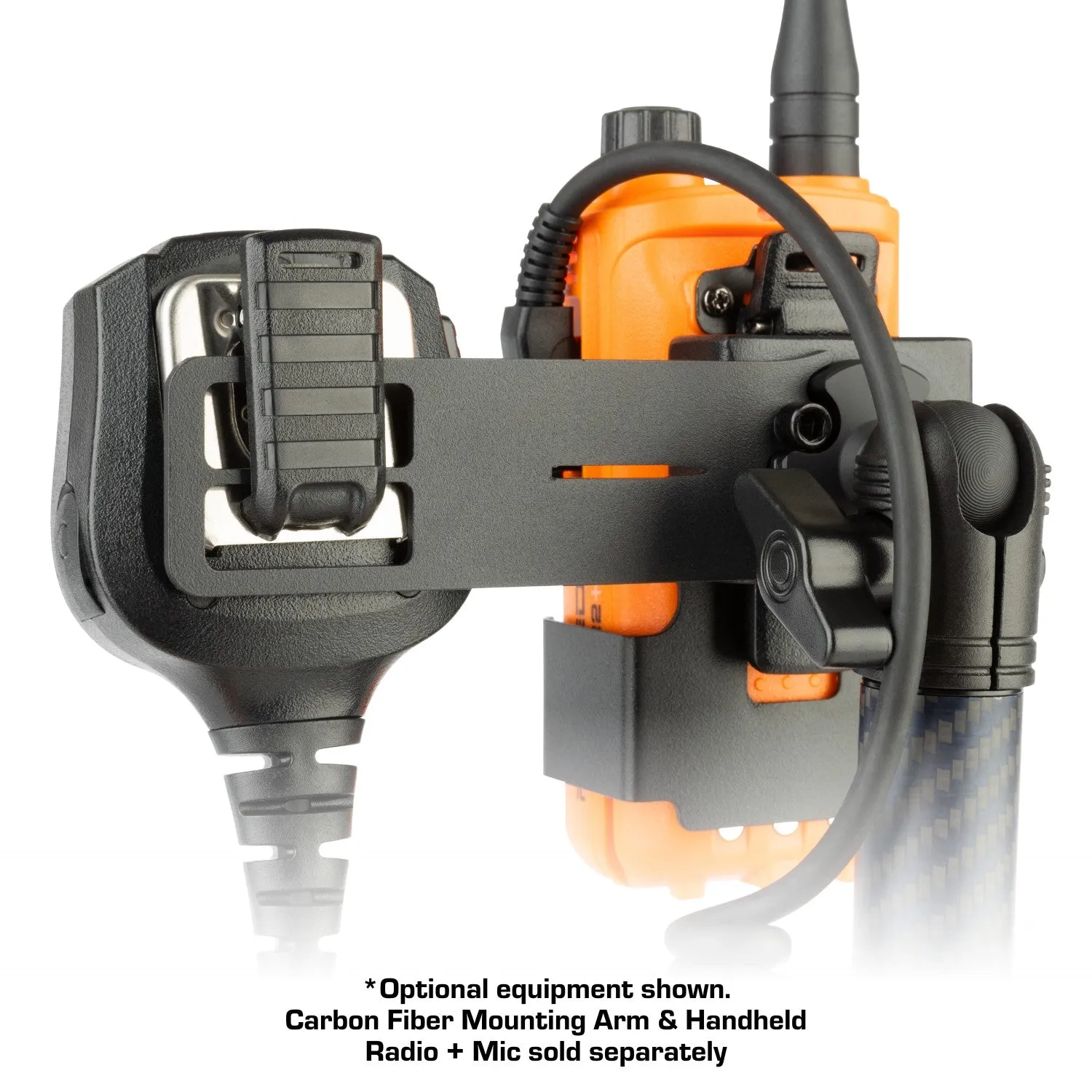 Handheld Radio   Mic Combo Holder with 20mm Ball Mount