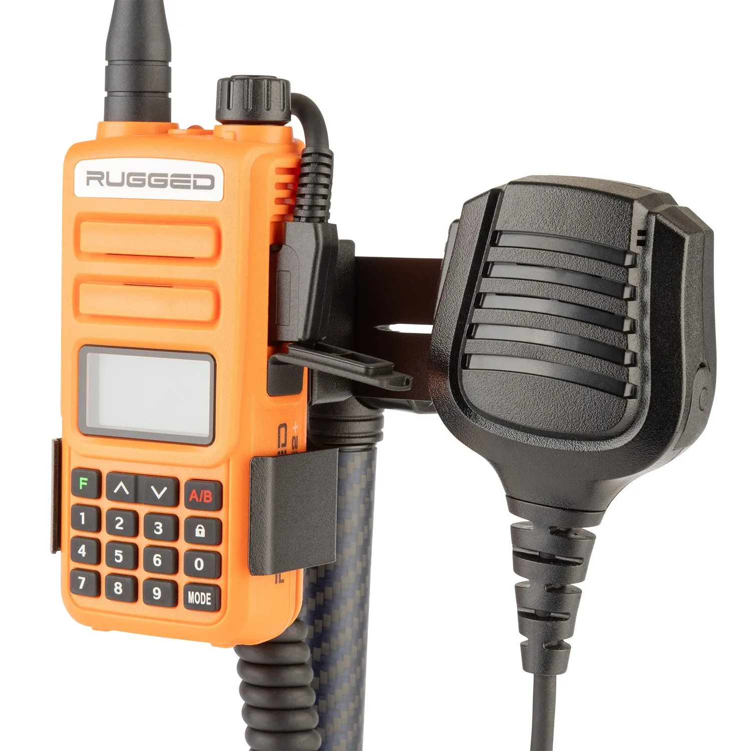 Handheld Radio   Mic Combo Holder with 20mm Ball Mount