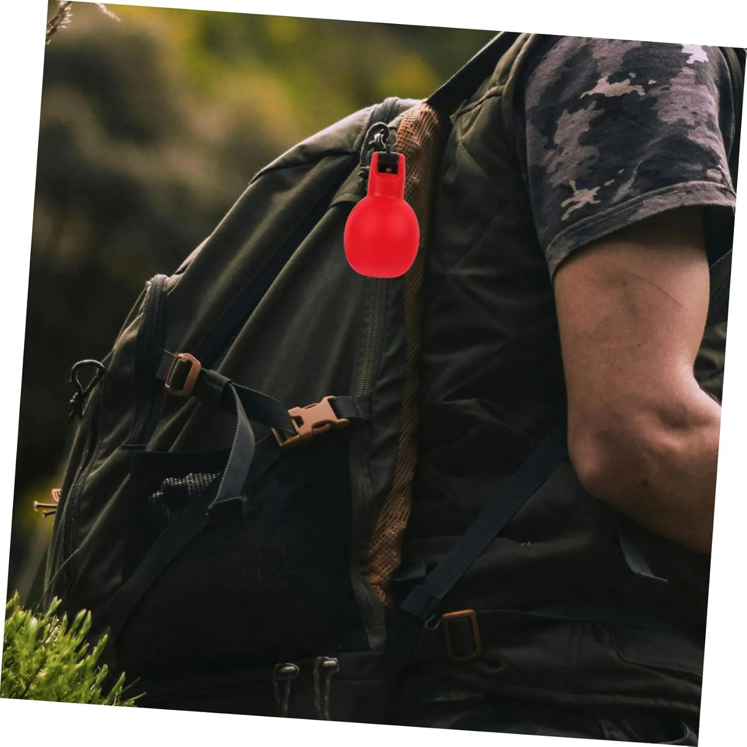 Happyyami Outdoor Whistle Whistles Survival Squeeze Whistle Hiking Whistle Wristbands Camping Nuclear Whiste