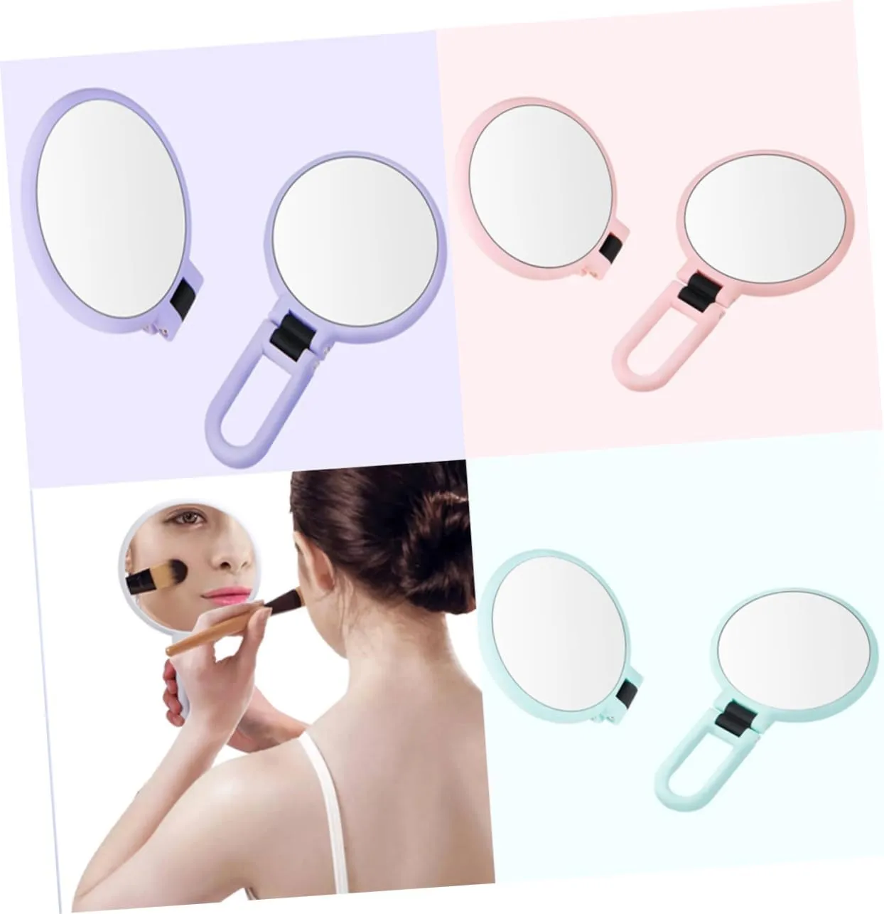 Hemoton Elegant 15x Magnification Mirror Led Lighted Makeup Vanity Mirror Compact for Women Girls Decor Girl Makeup