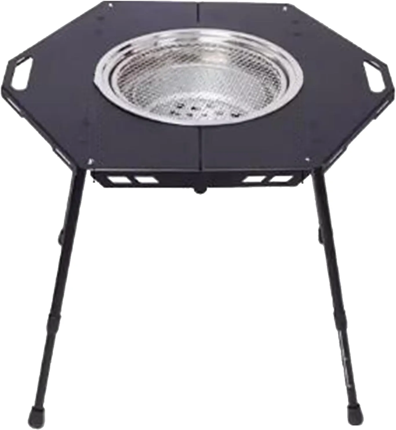 Hexagonal Hearth Camping Table Portable Picnic Table Ultralight Aluminum Camping Table Liftable Table Legs with Carry Bag