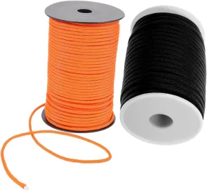 Homoyoyo 2rolls Multi-Function Camping Rope Portable Tent Cord for Outdoor Rescue Lightweight for Tarp Hammock and Gear Binding Activities Includes