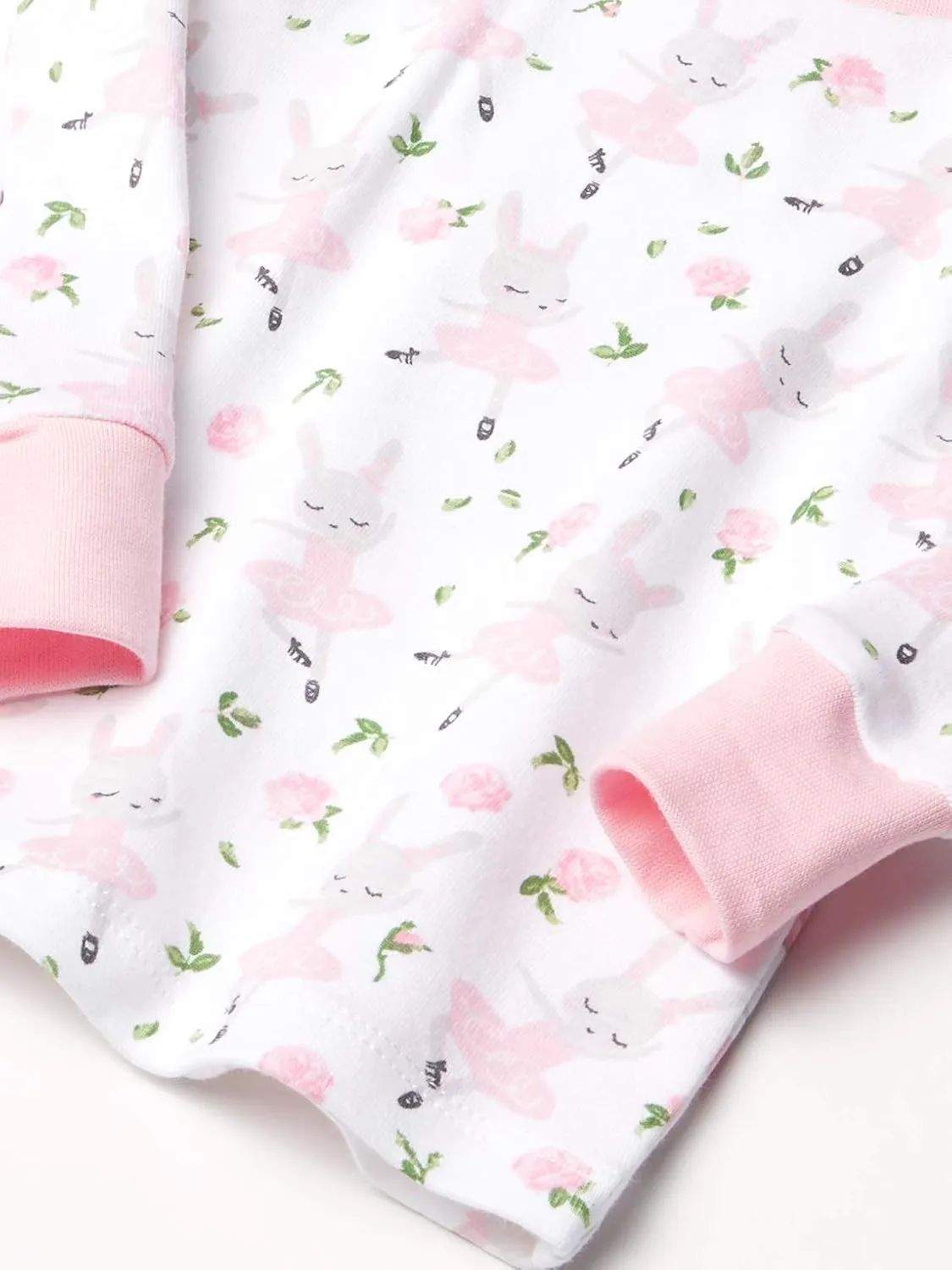HonestBaby Multipack 2-Piece Pajamas Sleepwear Pjs 100% Organic Cotton for Infant Baby and Toddler Girls