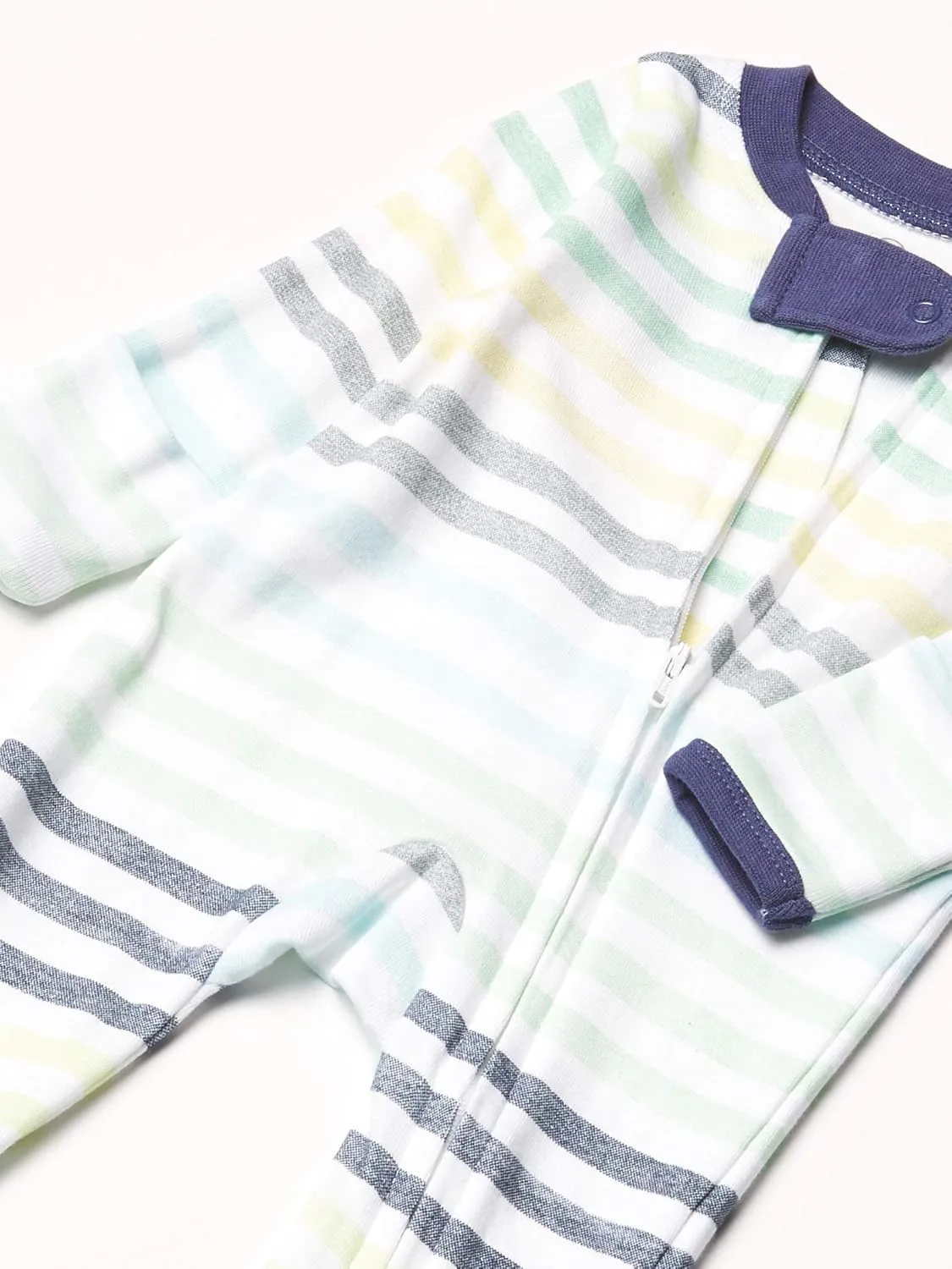 HonestBaby Sleep & Play Footed One-Piece Pajama Sleeper 100% Organic Cotton, Baby Boys