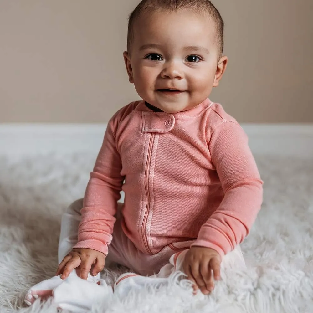 HonestBaby Sleep & Play Footed One-Piece Pajama Sleeper 100% Organic Cotton, Baby Boys