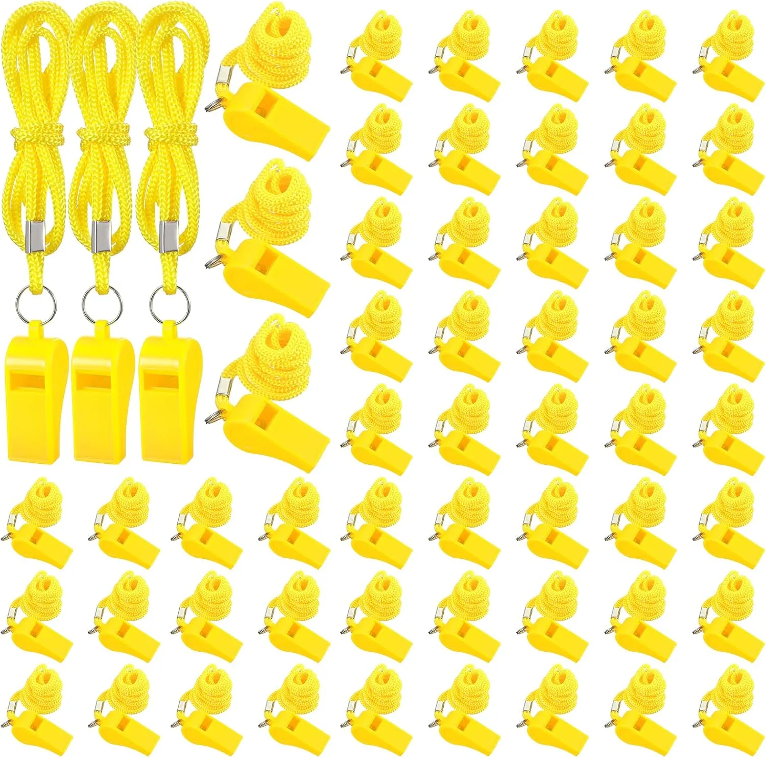 Honoson Whistle for Adults with Lanyard Plastic Safety Emergency Whistle Survival Loud for Lifeguard Coaches Hiking Outdoor Camping Accessories