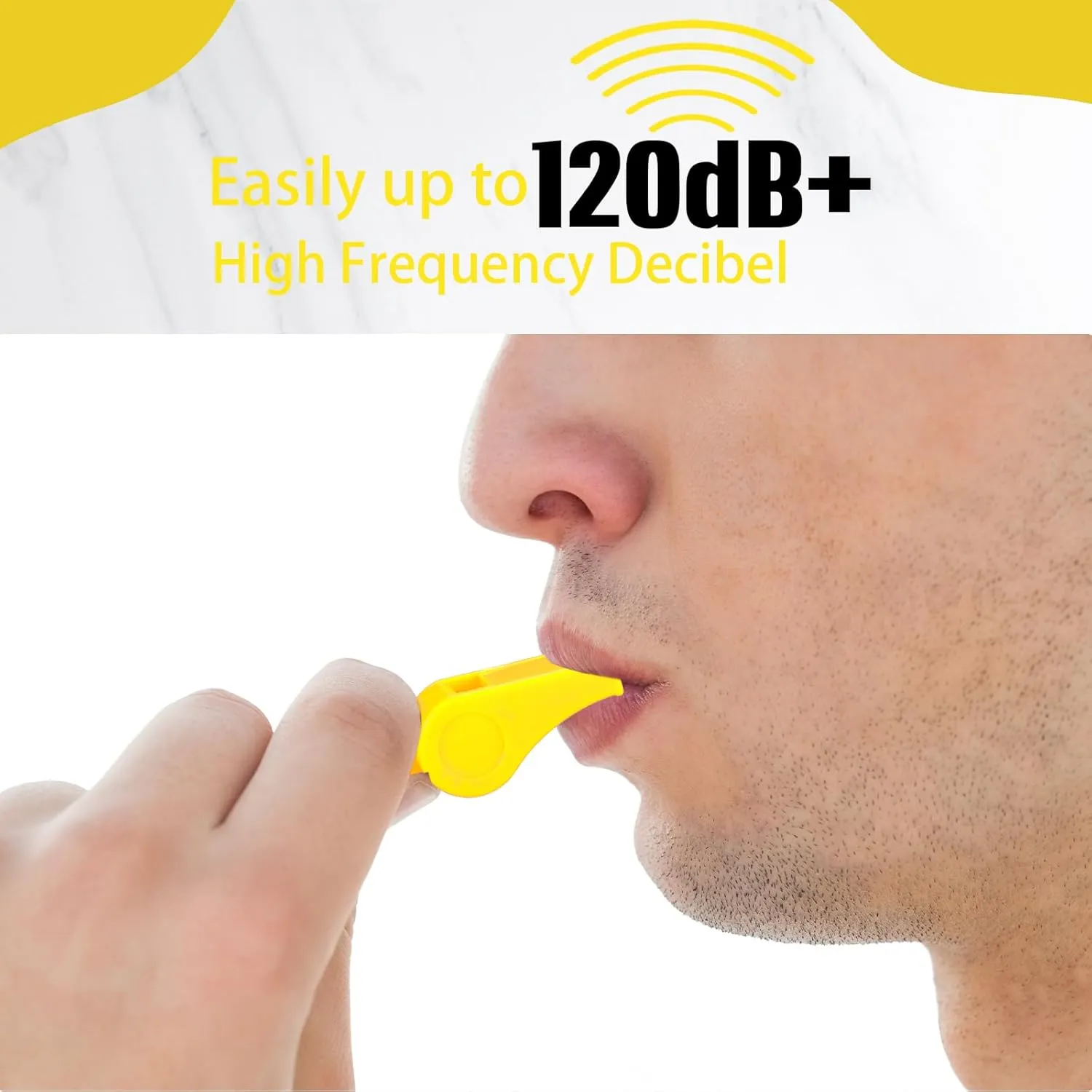 Honoson Whistle for Adults with Lanyard Plastic Safety Emergency Whistle Survival Loud for Lifeguard Coaches Hiking Outdoor Camping Accessories