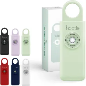 Hootie Personal Safety Alarm for Women, Men, & Kids - Keychain Alarm, Self Defense Strobe & Siren, Security Siren Keychain with 130dB Self Defense Siren & Strobe Light - Mint