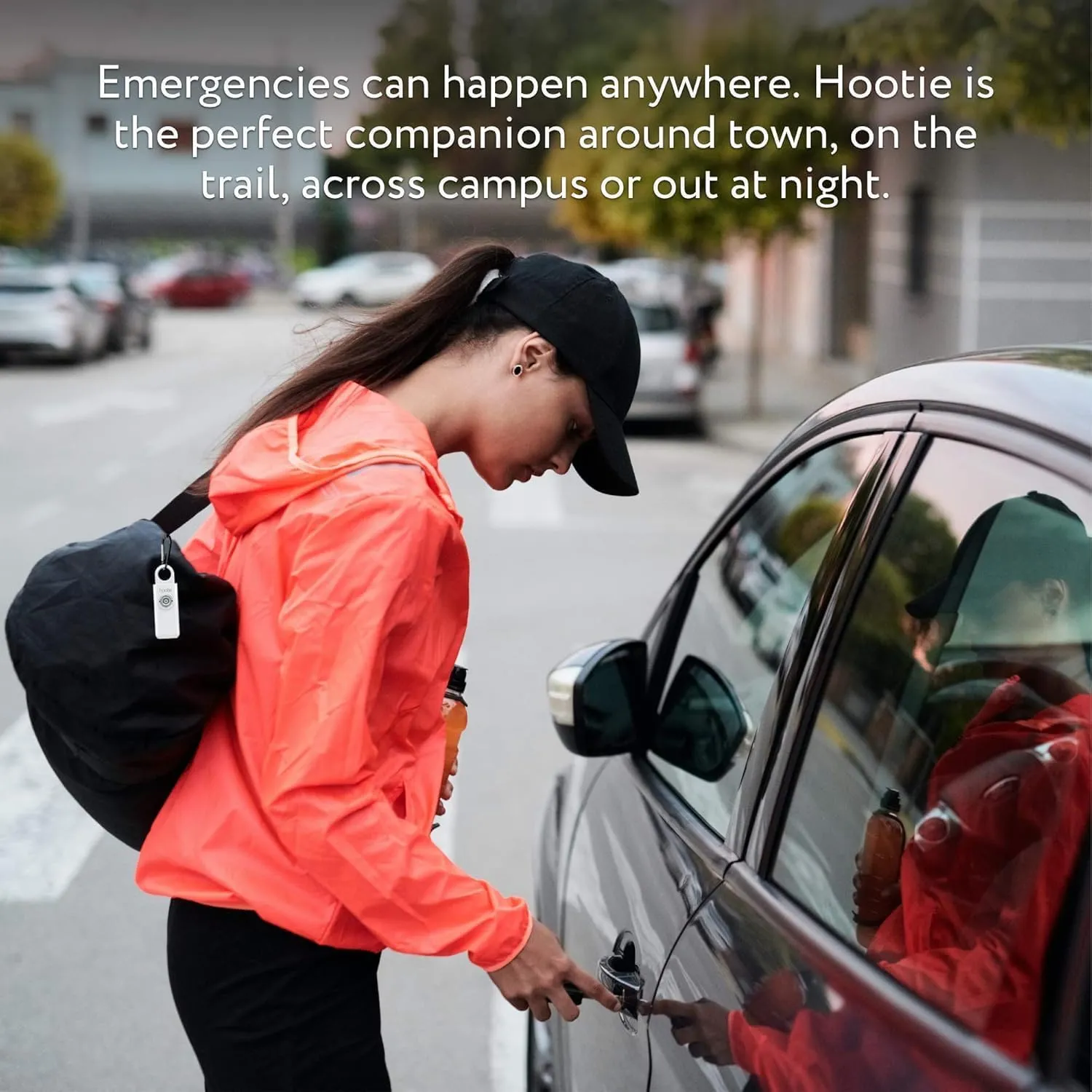 Hootie Personal Safety Alarm for Women, Men, & Kids - Keychain Alarm, Self Defense Strobe & Siren, Security Siren Keychain with 130dB Self Defense Siren & Strobe Light - Mint