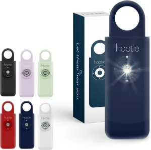 Hootie Personal Safety Alarm for Women, Men, & Kids - Keychain Alarm, Self Defense Strobe & Siren, Security Siren Keychain with 130dB Self Defense Siren & Strobe Light - Navy