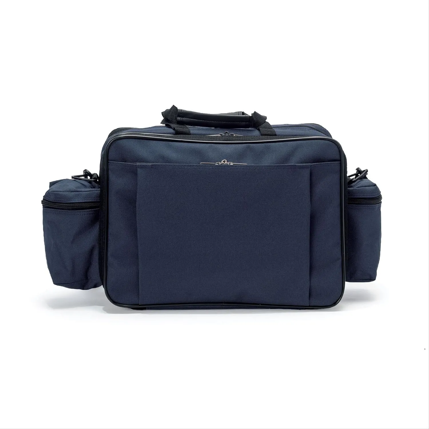 Hopkins Medical Products Mark V ExL Home Health Shoulder Bag, HIPAA Compliant, Durable & Spacious, Adjustable Straps, Fold-Down Compartment, 13x11.25x7.5 inch, Stylish and Secure Design, Navy