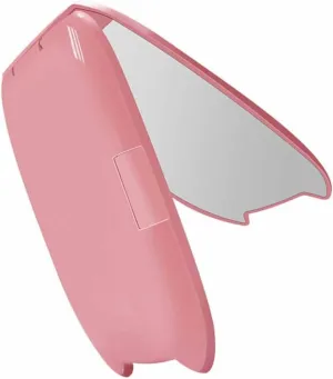 Housoutil Folding Makeup Mirror with Led Light Compact Pocket Touch Sensor Slim Design for Easy Storage for Travel Purse Handbag Maiden
