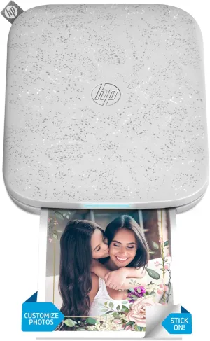 HP Sprocket 3x4" Instant Smartphone Photo Printer - Portable Color Wireless Mobile Printer - Zink Sticky-Back Photos - Print from Compatible iOS & Android Devices with Bluetooth w/the Creative App