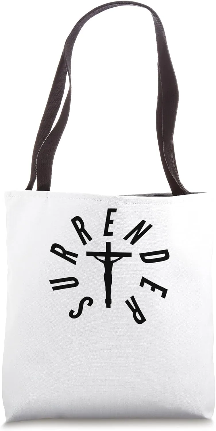 I lay down my fear at Your feet. Tote Bag