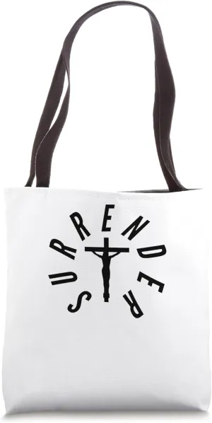 I lay down my fear at Your feet. Tote Bag