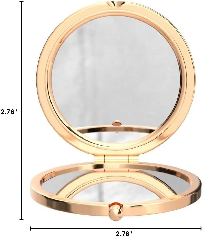 'I Love You Mom' Rose Gold Magnified Makeup Mirror - Sentimental Mother's Day Gift