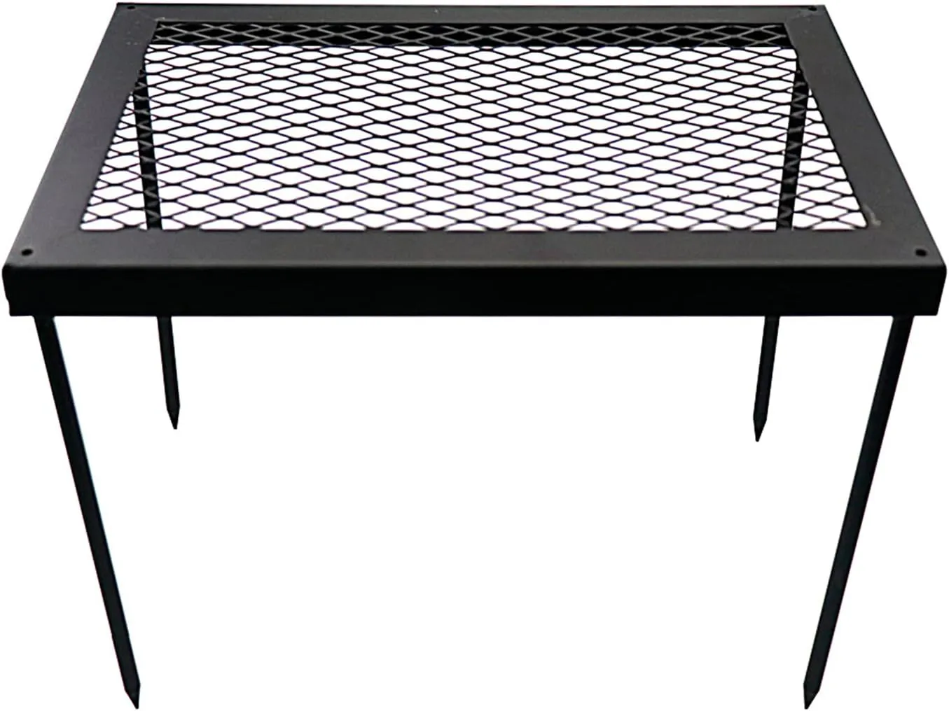 ICHU Outdoor Folding Picnic Grill Table Portable Camping Desk Steel Grill Stand Table for Picnic Hiking Camping Beach Cooking and Backyard Use
