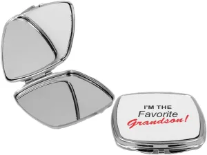 I'm the Favorite Grandson! - Square Compact Mirror Personal Mirror