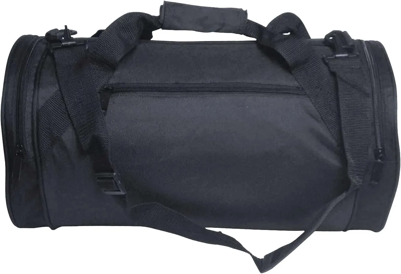 ImpecGear Round Roll Bag, Gym Carry-On Bag, Sports Dufffel Duffle, Travel Bag (Black)
