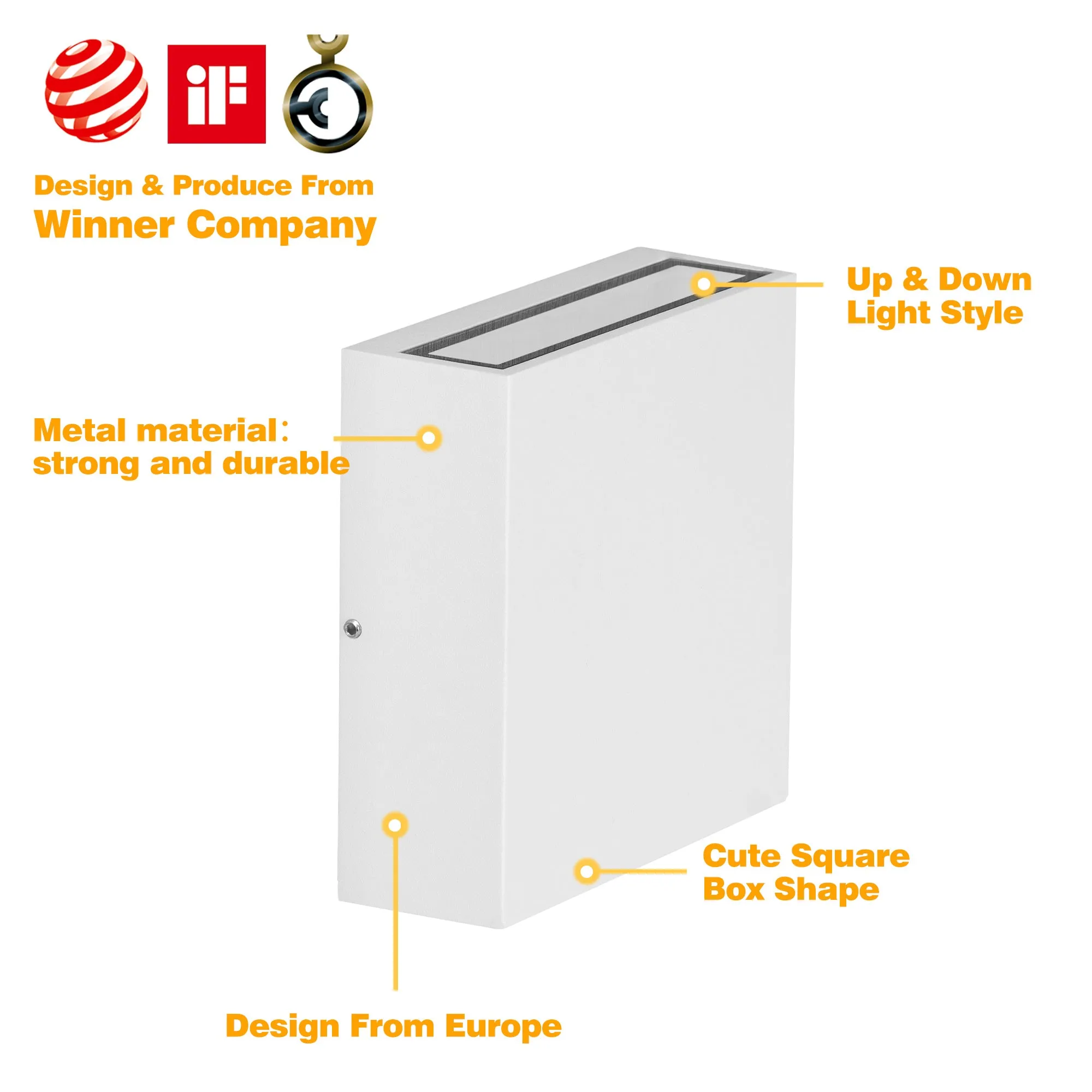 inowel Wall Lights Outdoor Wall Sconce Waterproof Outdoor Wall Lamps Up and Down Lighting Exterior Sconces Porch Lantern 19802