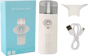 Ionic Eye Sprayer with Nozzle, Hot Compress Hydrating Moisturizing Relieve Fatigue, 2 Modes Handheld Facial Eye
