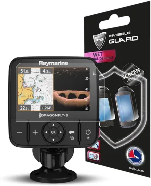 IPG for Anti - Glare - RAYMARINE Dragonfly FISHFINDER 7 PRO 7" (SC) Invisible Film Screen Protector Guard Cover Free Lifetime Replacement Warranty Bubble -Free
