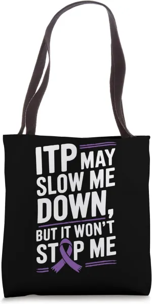 ITP Awareness Ribbon Blood Immune Thrombocytopenia Platelets Tote Bag