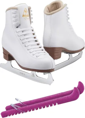 Jackson Ultima Figure Ice Skates for Women and Girls Bundle with Bag and/or Guardog Skate Guards