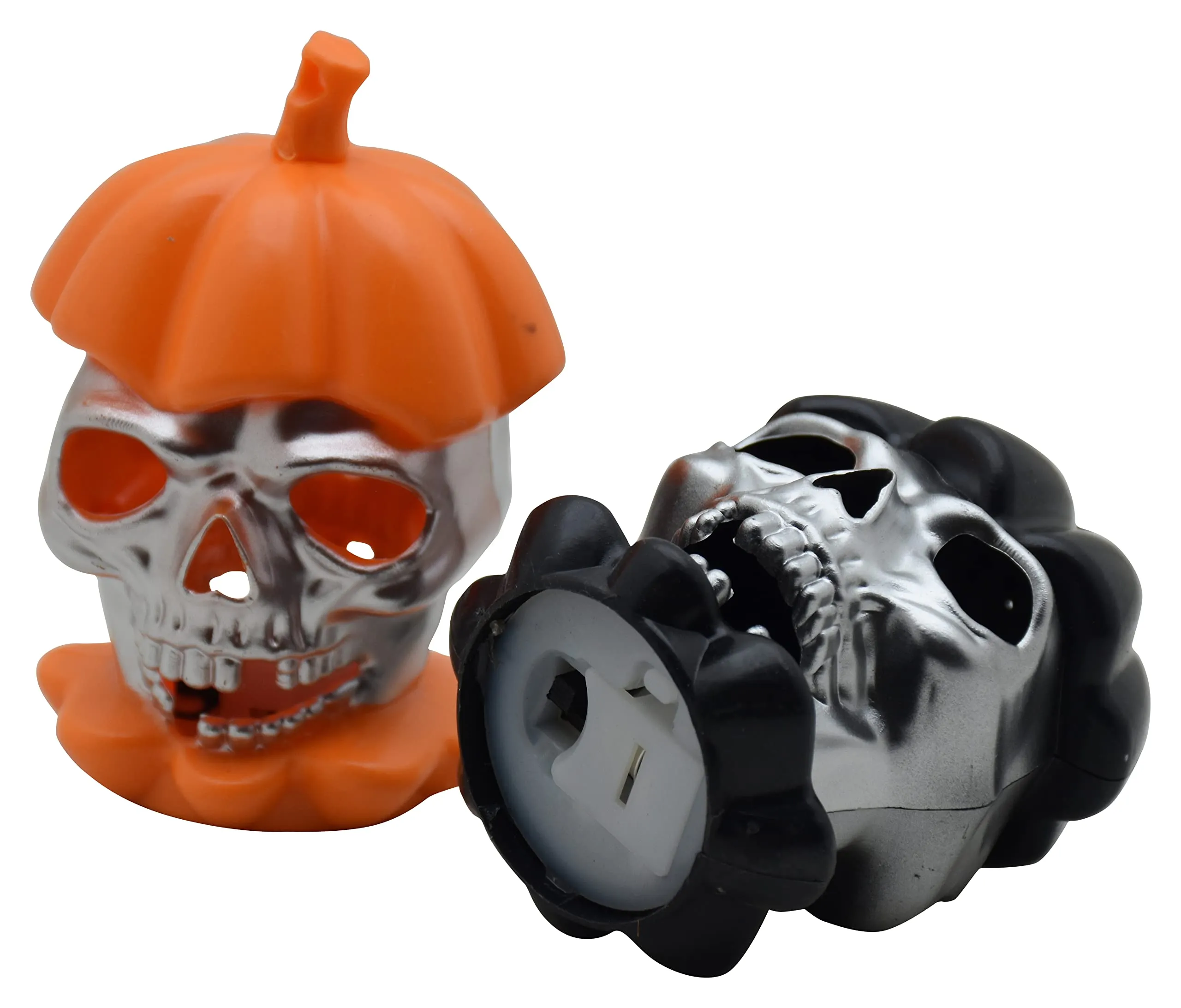 Jagmag® Halloween Skull Lights Waterproof Spooky 3D Jack-o Lantern, Double Sided Hollow Safe Fairy Lights, Pumpkin Decorations for Outdoor Indoor Party Holiday