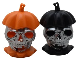 Jagmag® Halloween Skull Lights Waterproof Spooky 3D Jack-o Lantern, Double Sided Hollow Safe Fairy Lights, Pumpkin Decorations for Outdoor Indoor Party Holiday
