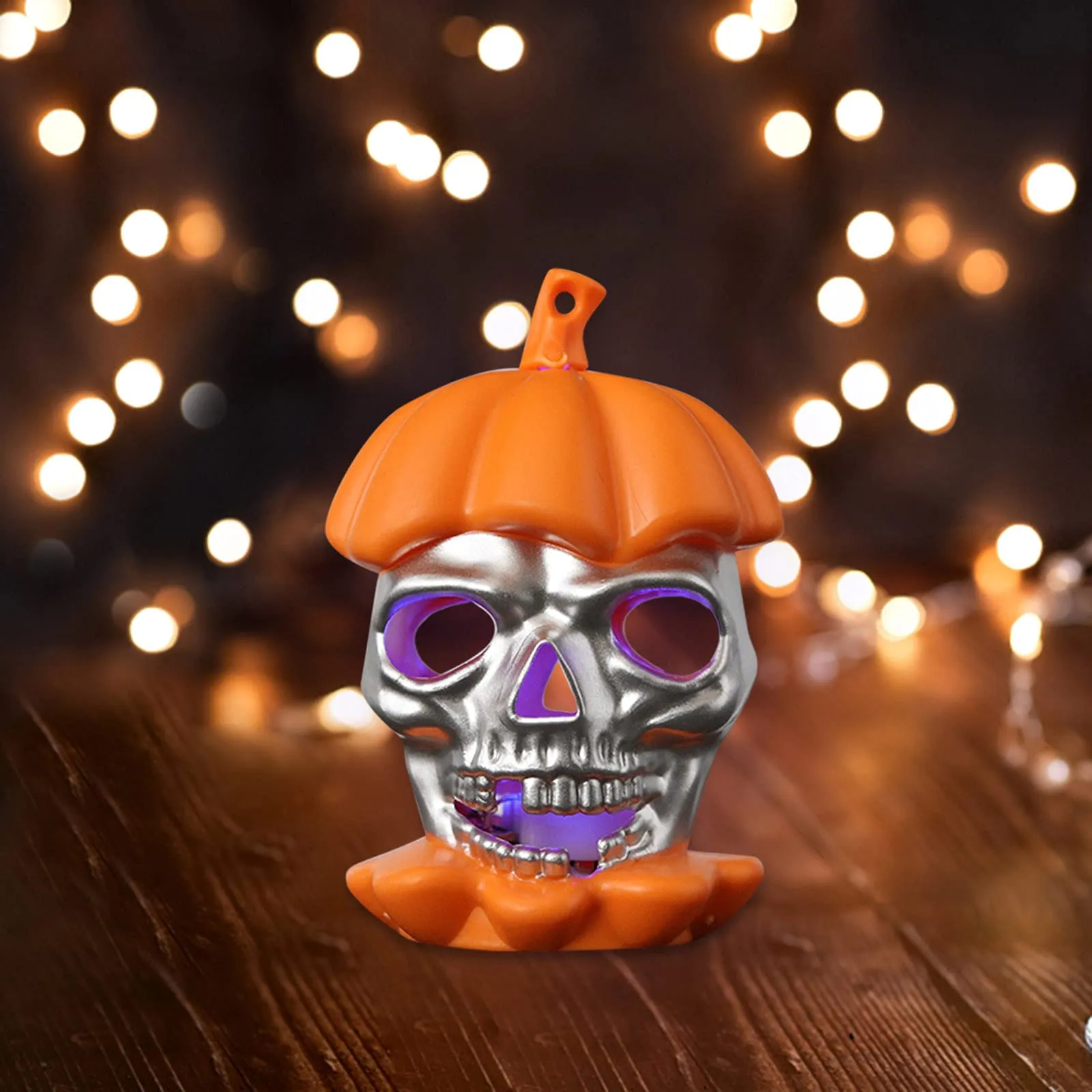 Jagmag® Halloween Skull Lights Waterproof Spooky 3D Jack-o Lantern, Double Sided Hollow Safe Fairy Lights, Pumpkin Decorations for Outdoor Indoor Party Holiday