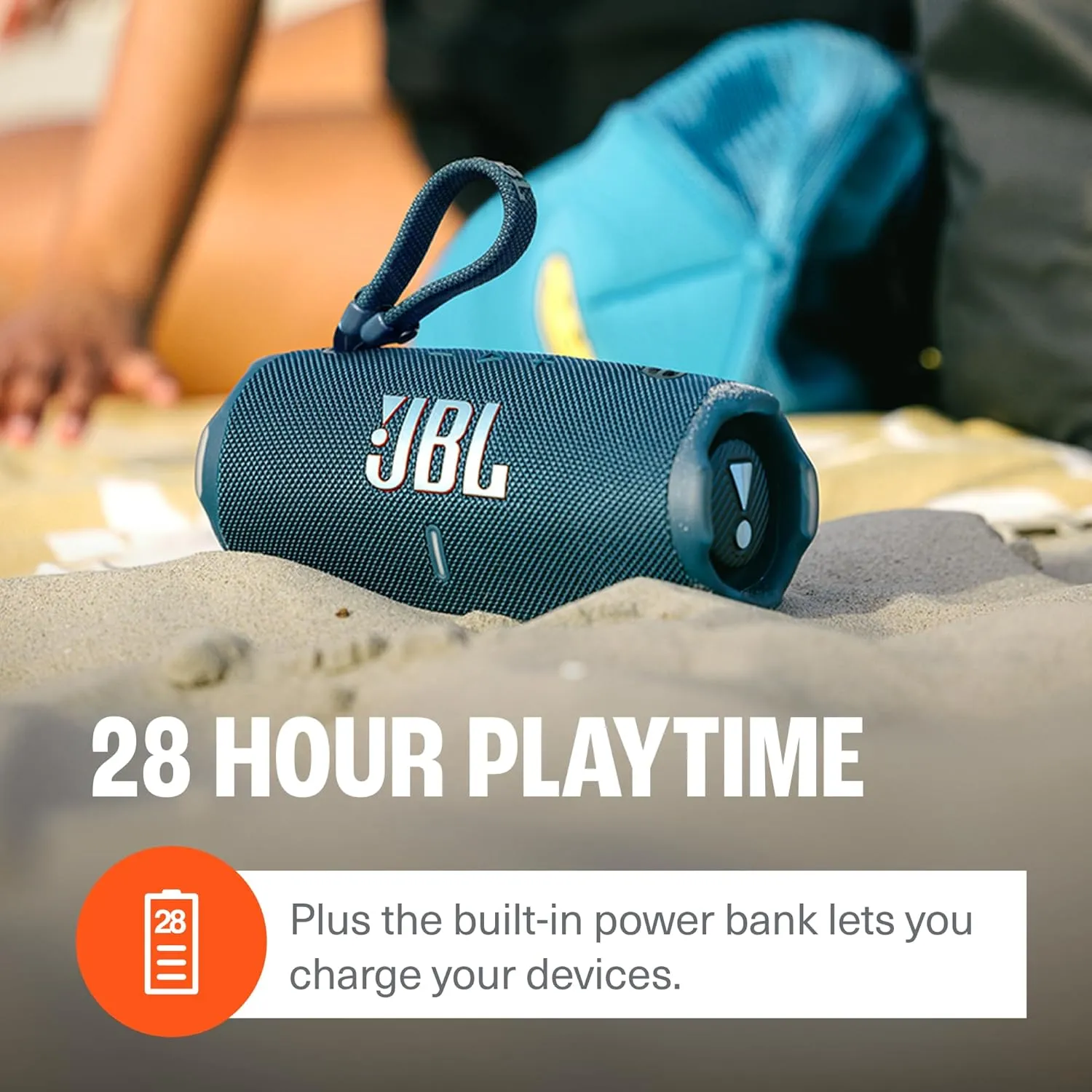 JBL Charge 6 Bluetooth Speaker & divvi! Premium Hard Case Bundle - Black