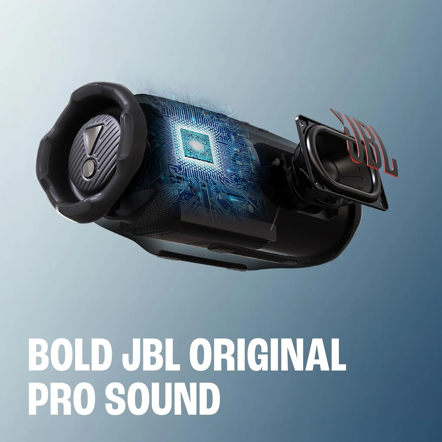 JBL Charge 6 Bluetooth Speaker & divvi! Premium Hard Case Bundle - Black