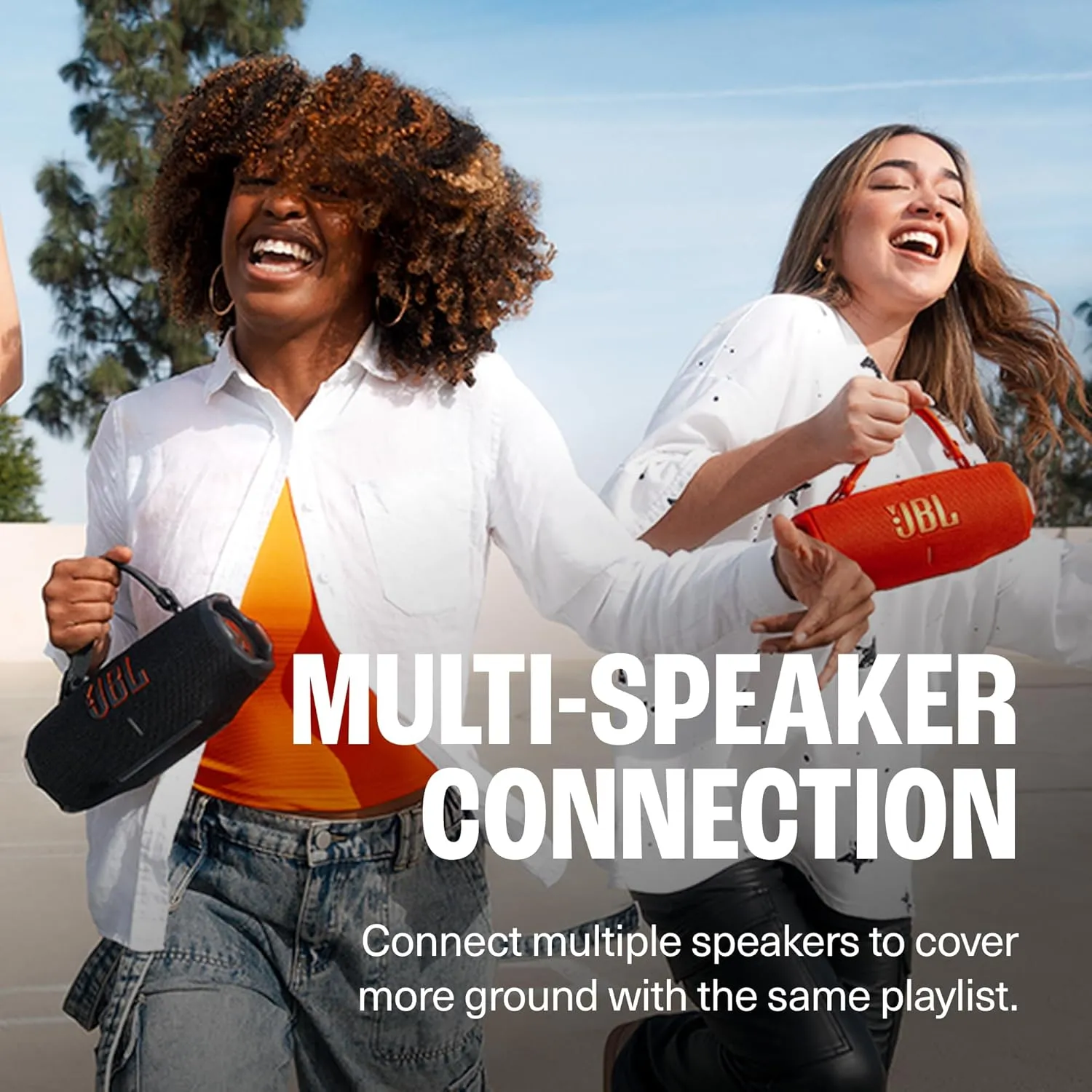 JBL Charge 6 Bluetooth Speaker & divvi! Premium Hard Case Bundle - Black
