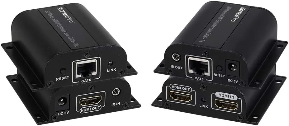 Kanex Pro HDMI Extender Cat6 Video Converter , (EXT-HD60M),Black