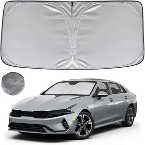KAYZT Windshield Sun Shade for 2021-2025 KIA K5 GT-Line GT Sedan Foldable Sunshade Front Window Custom Fit Car Accessories