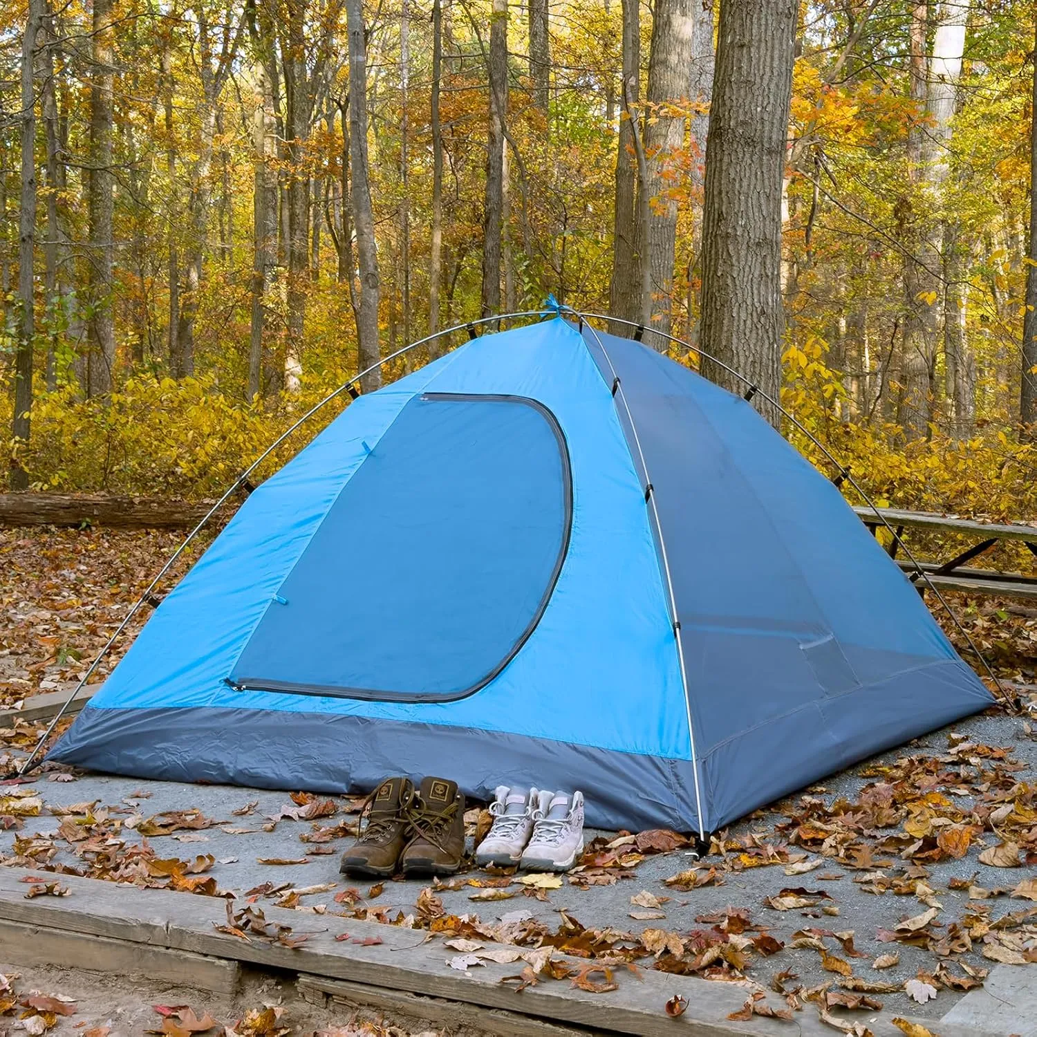 KAZOO Waterproof Backpacking Tent 2/3 Person Lightweight Camping Tents 2/3 People Hiking Tents Aluminum Frame Double Layer