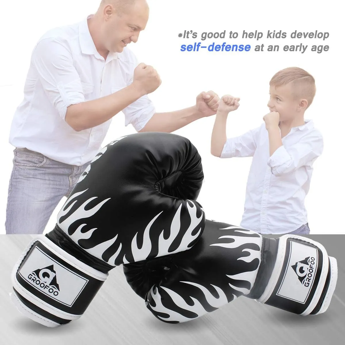 Kids Boxing Gloves 4oz 6oz 8oz Punching Gloves for Kids Youth Traning Gloves for Punching Bag Kickboxing Sparring Muay Thai MMA Fight Gloves