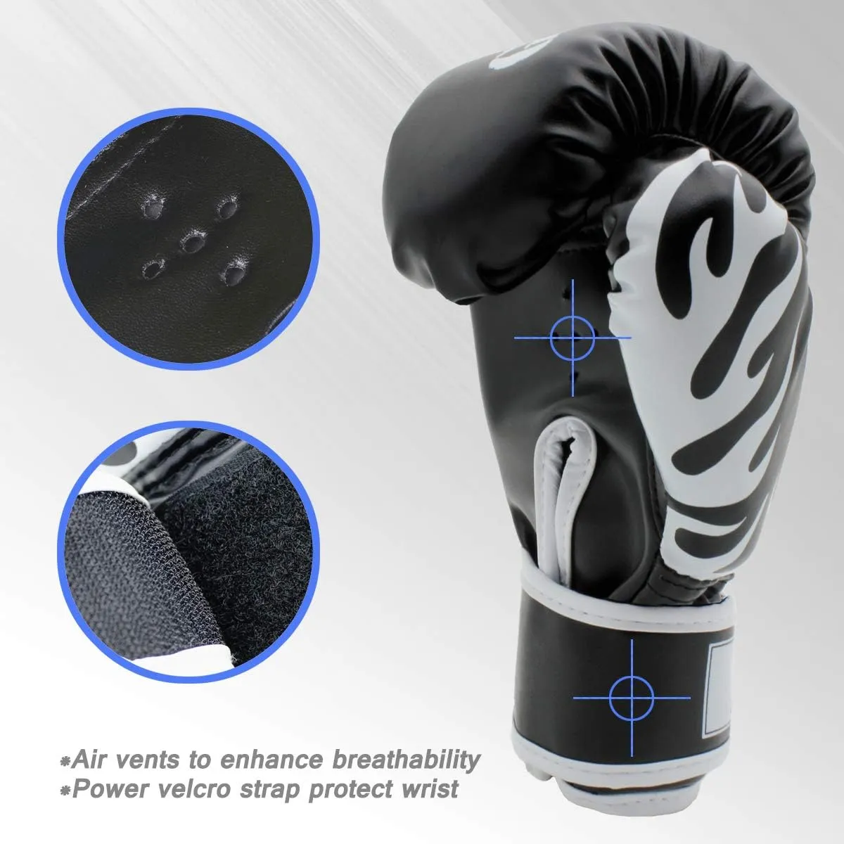 Kids Boxing Gloves 4oz 6oz 8oz Punching Gloves for Kids Youth Traning Gloves for Punching Bag Kickboxing Sparring Muay Thai MMA Fight Gloves