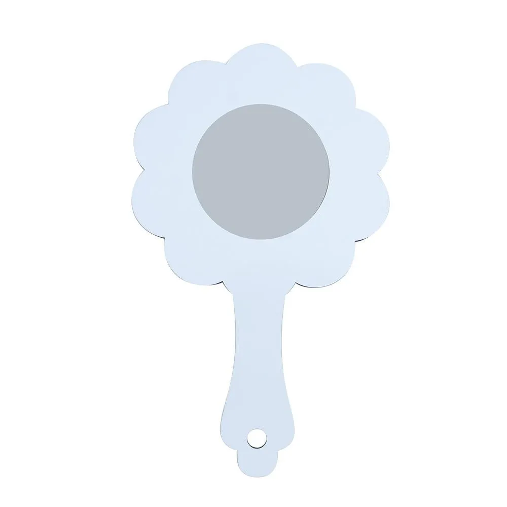 Kids MDF Handheld Mirror - Flower