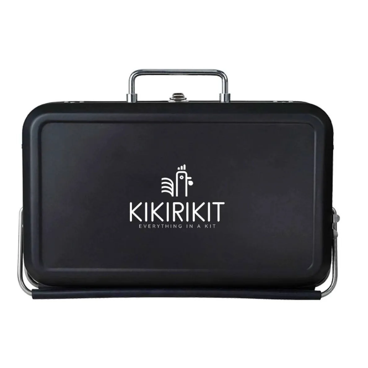 Kikirikit Foldable Portable Charcoal Barbecue Kit - Black