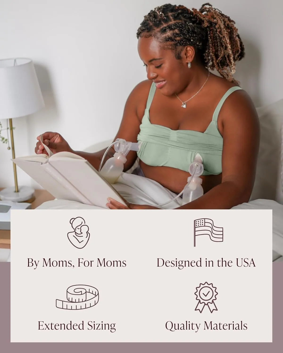 Kindred Bravely Sublime Wireless Comfort Sleep Pumping Bra | Seamless Hands-Free Pumping & Nursing Bra
