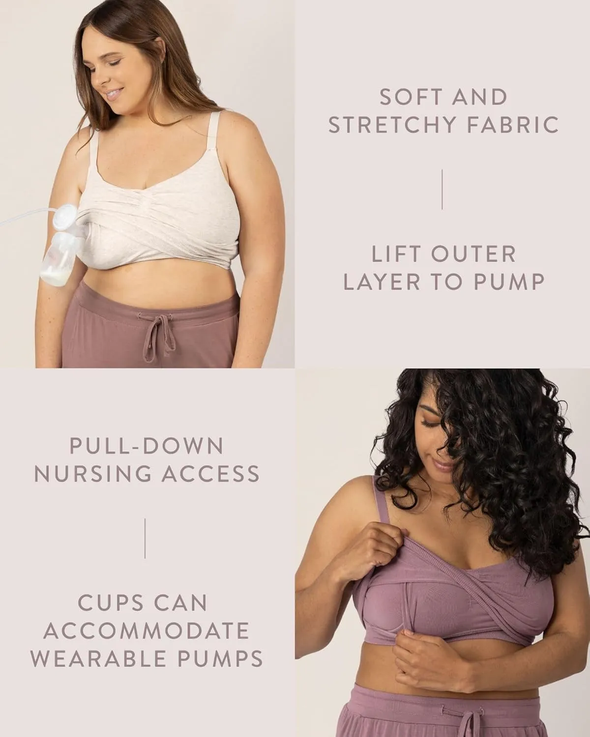 Kindred Bravely Sublime Wireless Comfort Sleep Pumping Bra | Seamless Hands-Free Pumping & Nursing Bra