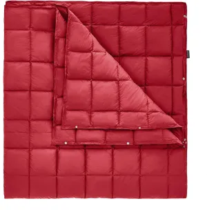 KingCamp Down Camping Blanket - Lightweight, Multifunctional Quilt for Camping with Snap Button, Portable for Stadium, Travel, Airplane, Picnic, Indoor & Outdoor, Provides Warmth