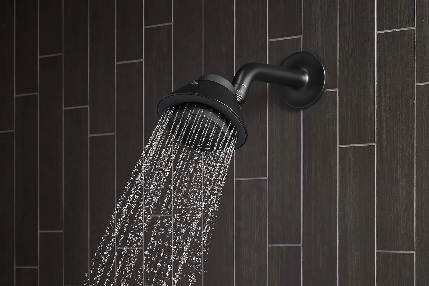 Kohler Moxie Showerhead and Waterproof Bluetooth Wireless Speaker, 2.5 gpm - Matte Black