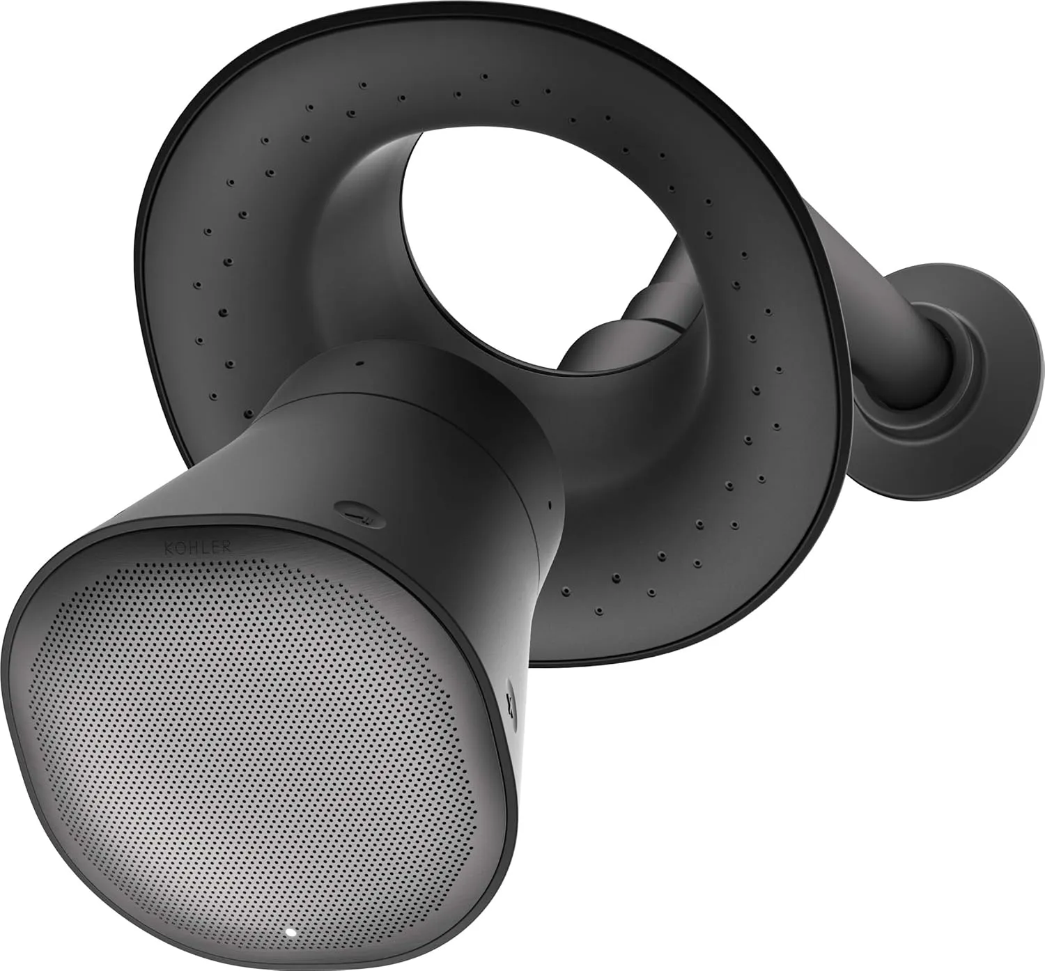 Kohler Moxie Showerhead and Waterproof Bluetooth Wireless Speaker, 2.5 gpm - Matte Black