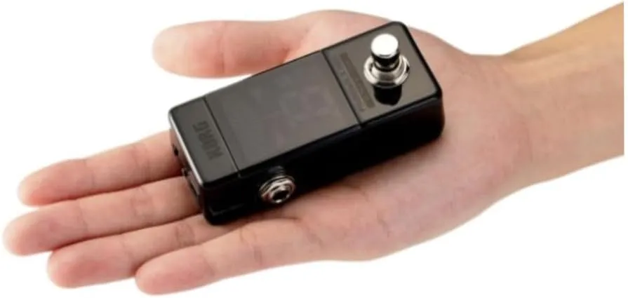 Korg Pitchblack X Mini Chromatic Guitar Pedal Tuner w/ Four Display Modes and High Visibility Display (PBXMINI)