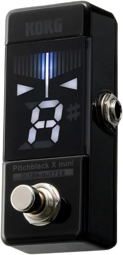 Korg Pitchblack X Mini Chromatic Guitar Pedal Tuner w/ Four Display Modes and High Visibility Display (PBXMINI)